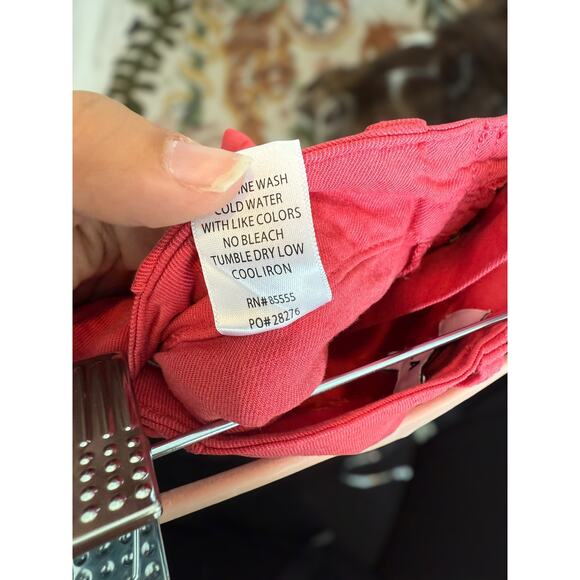 Pistola Mid Rise Stretch Utility Pockets Shorts Preppy Dark Coral Womens Size 26 - Picture 8 of 8